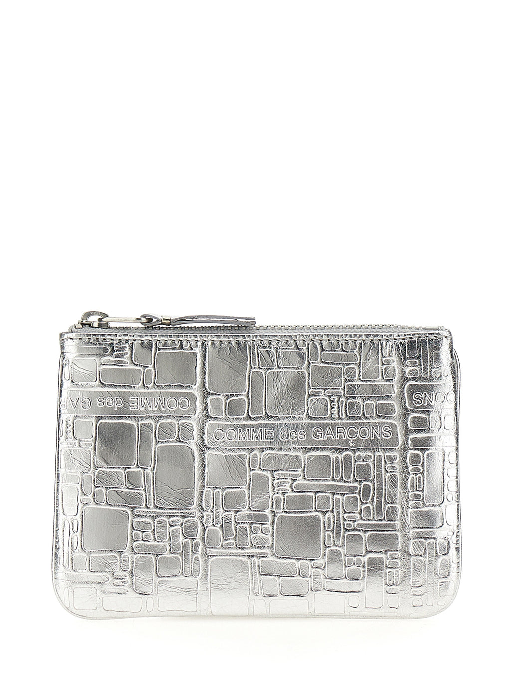 Silver Calfskin Cardholder