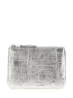 Silver Calfskin Cardholder