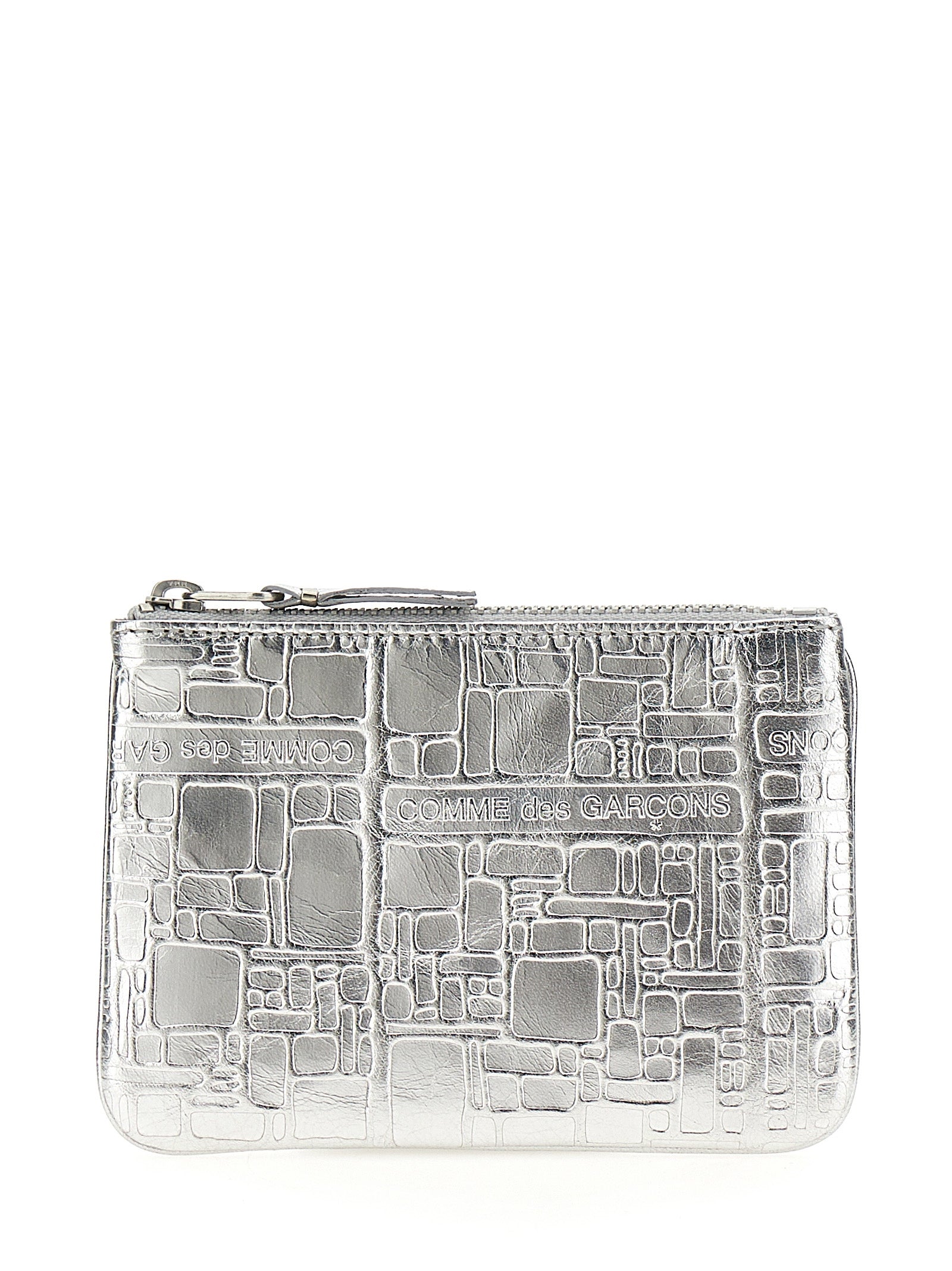 Silver Calfskin Cardholder