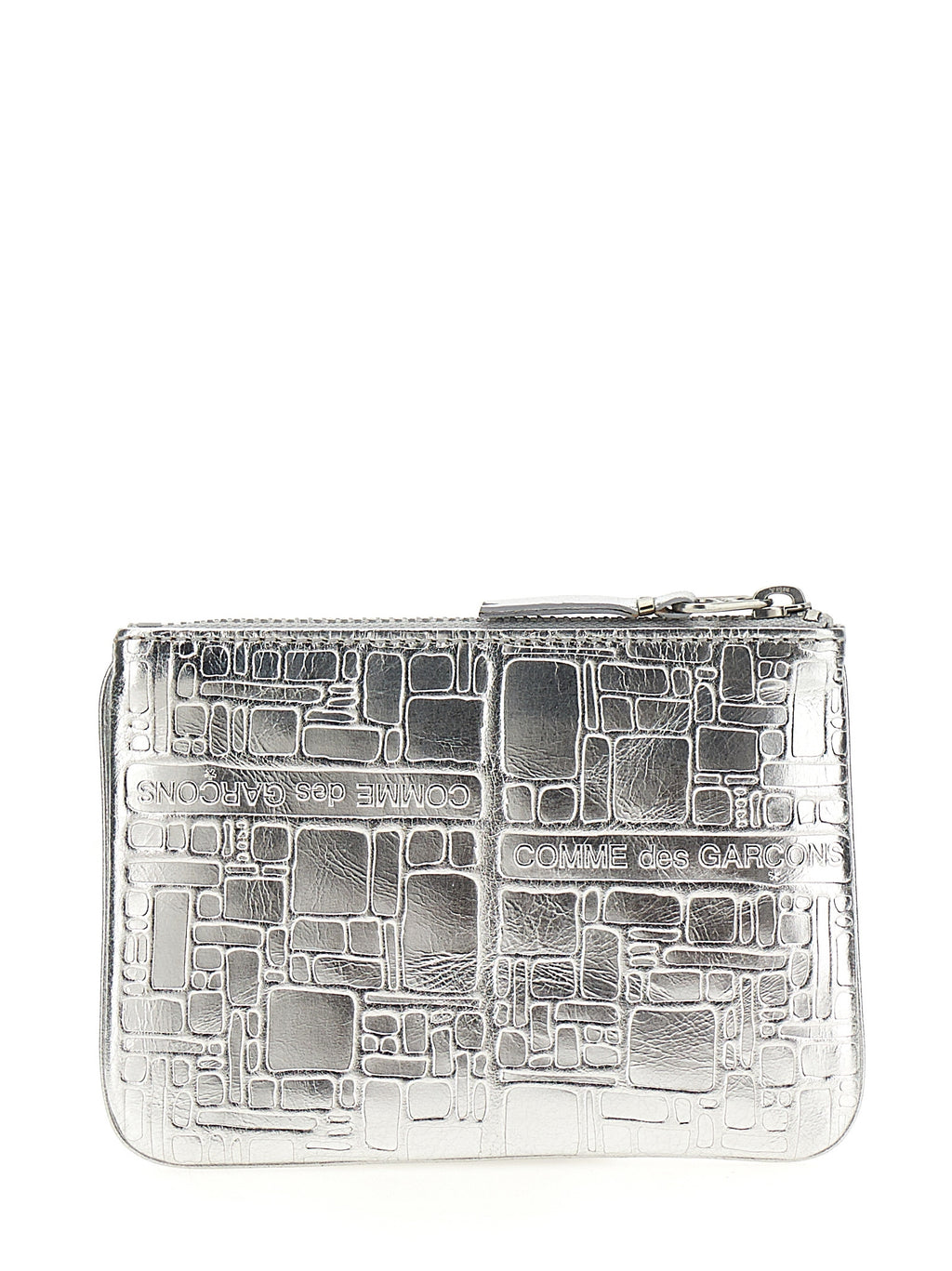 Silver Calfskin Cardholder