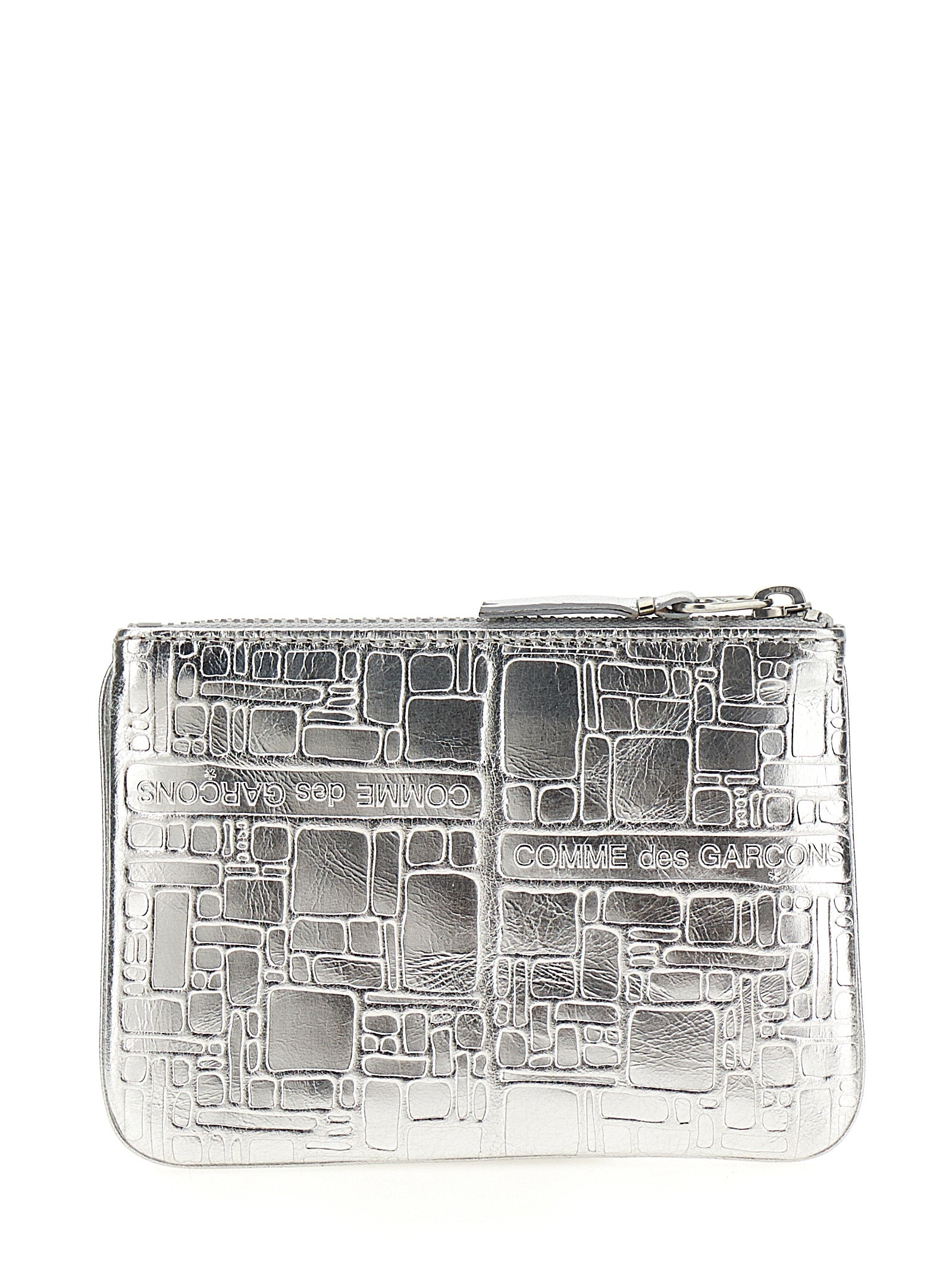 Silver Calfskin Cardholder