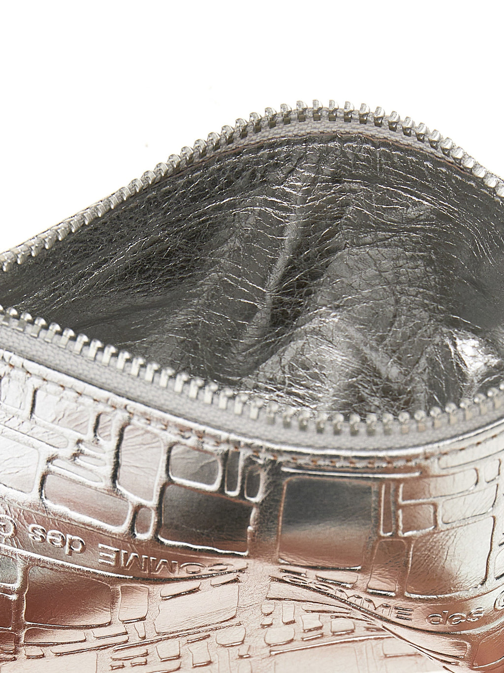 Silver Calfskin Cardholder