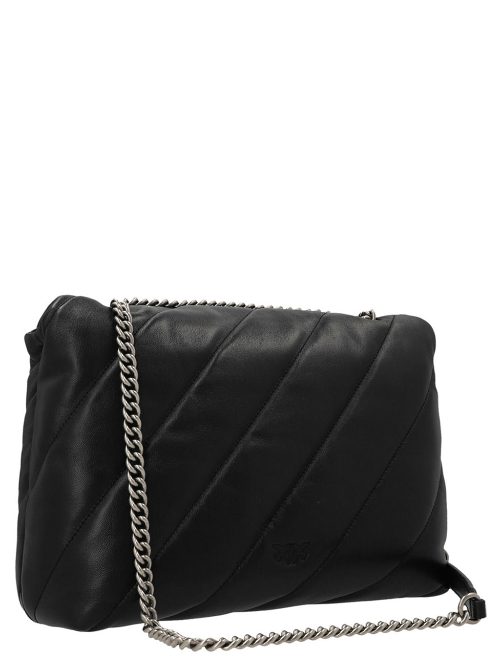 Black Lamb Leather Crossbody Bag