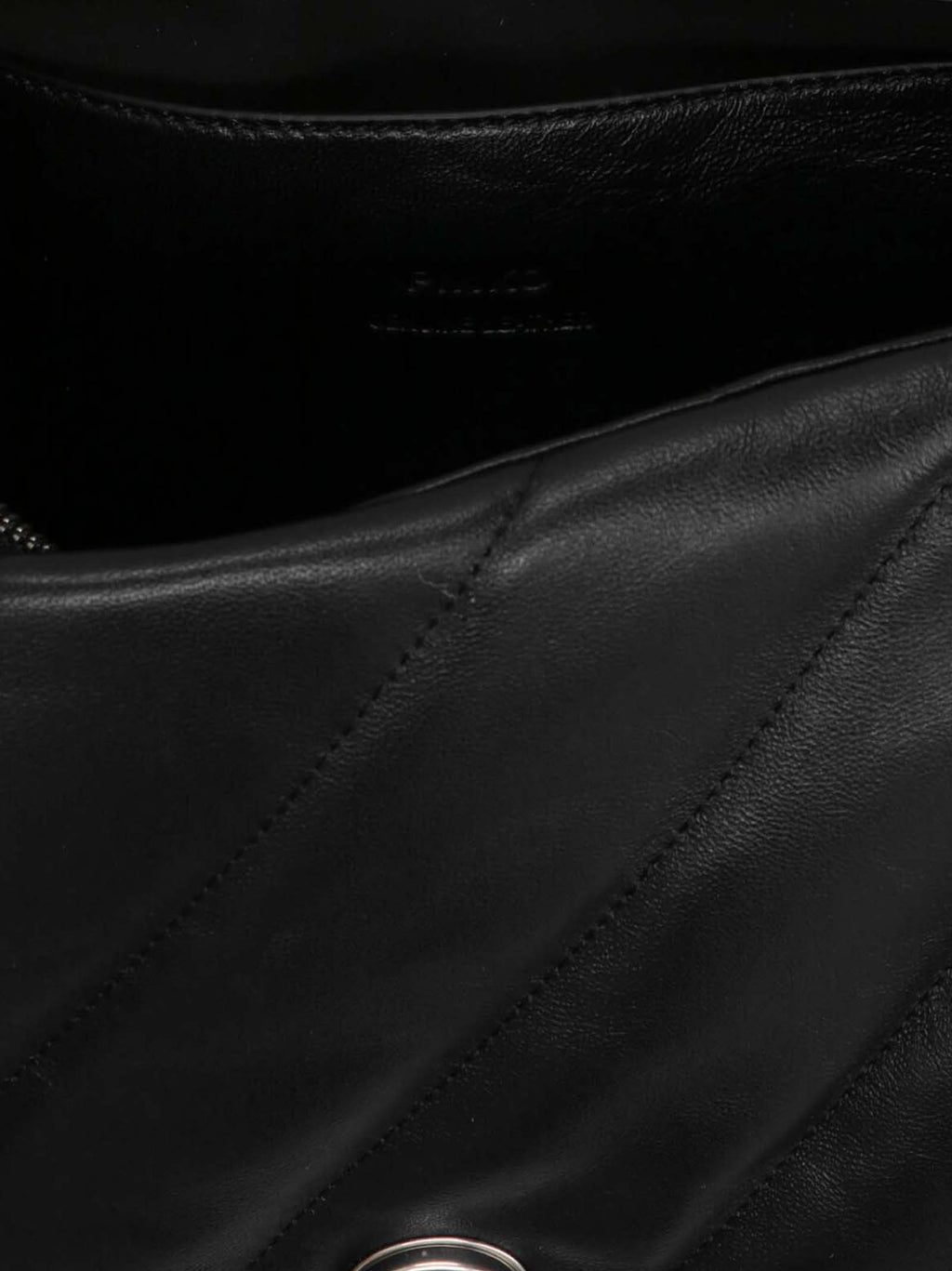Black Lamb Leather Crossbody Bag