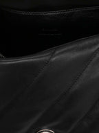 Black Lamb Leather Crossbody Bag