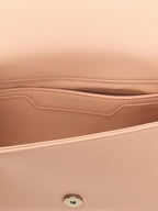 Beige Lamb Leather Crossbody Bag