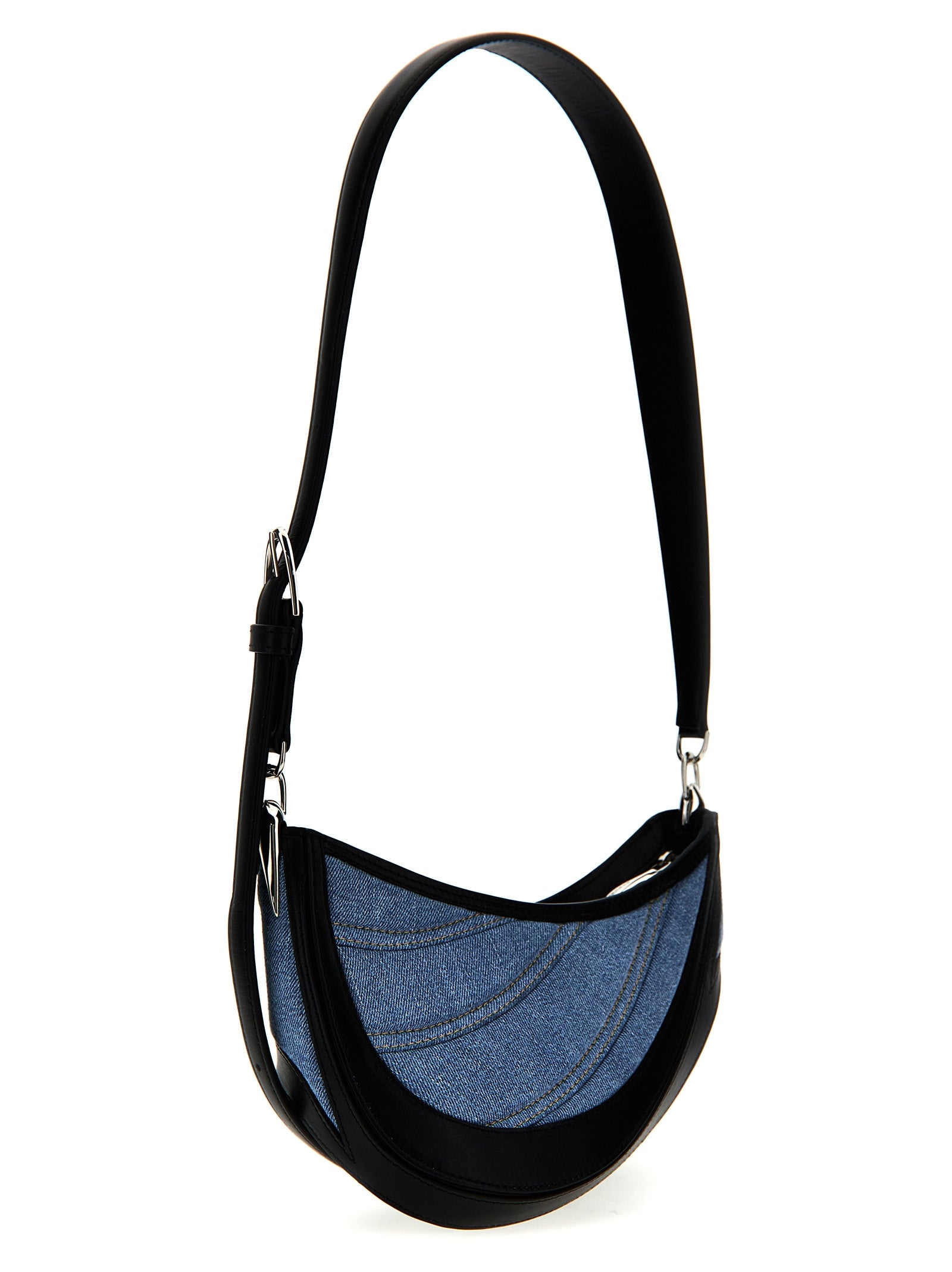 Small Calfskin Spiral Curve Shoulder Bag
