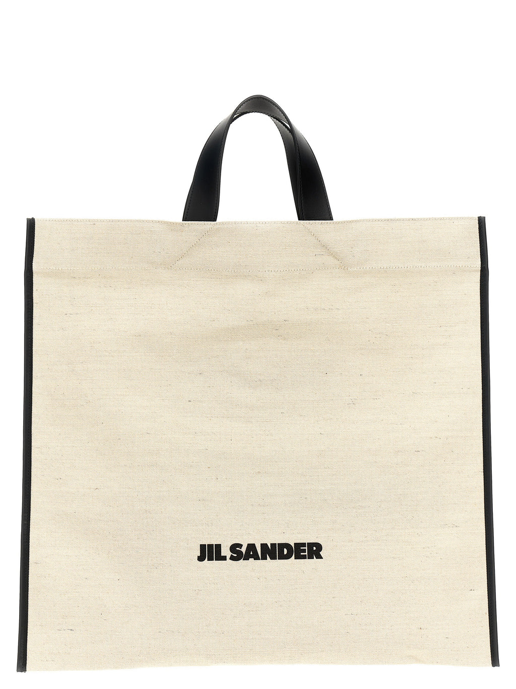 Jute Border Book Tote Square