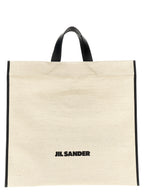 Jute Border Book Tote Square