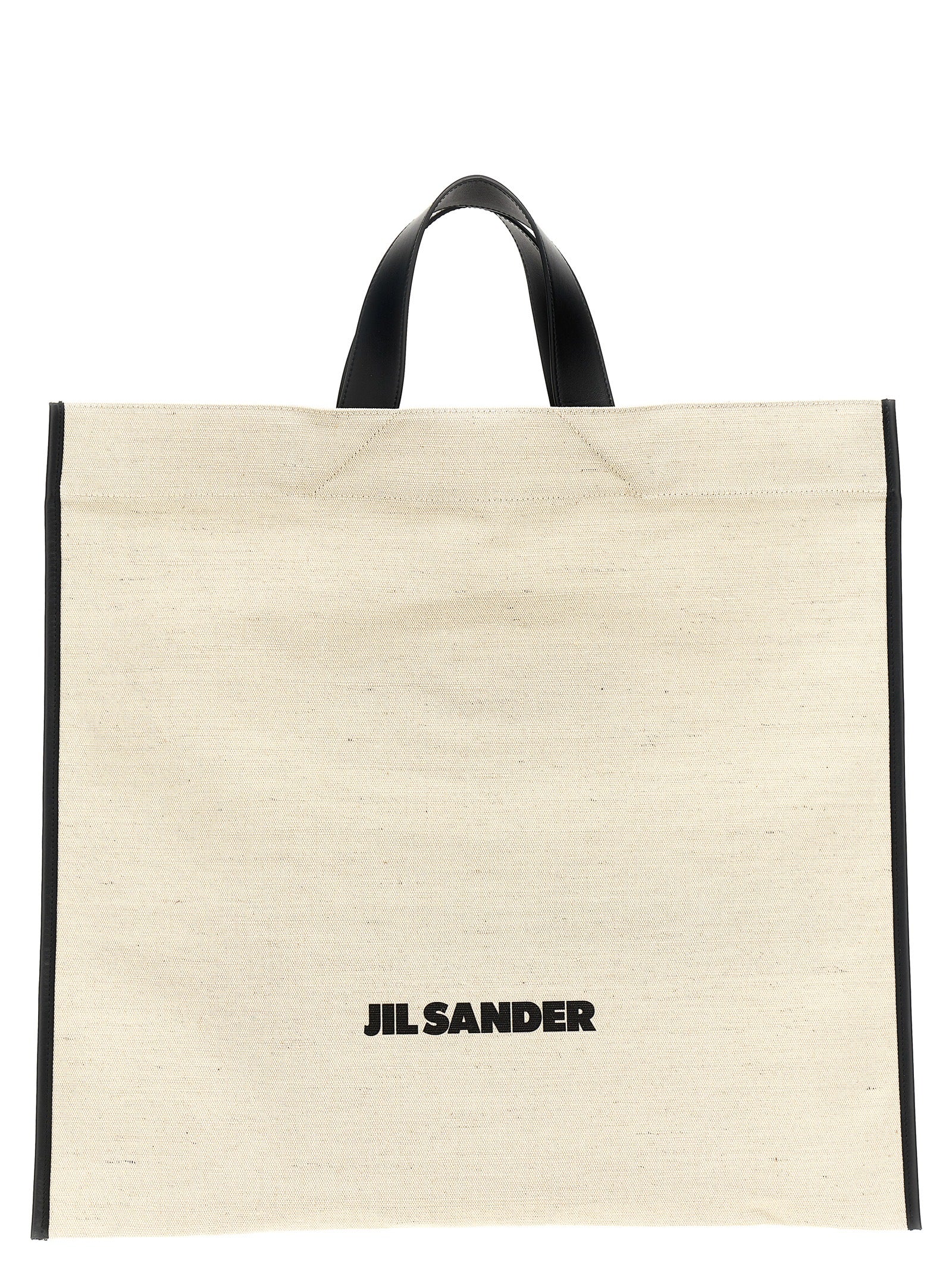 Jute Border Book Tote Square