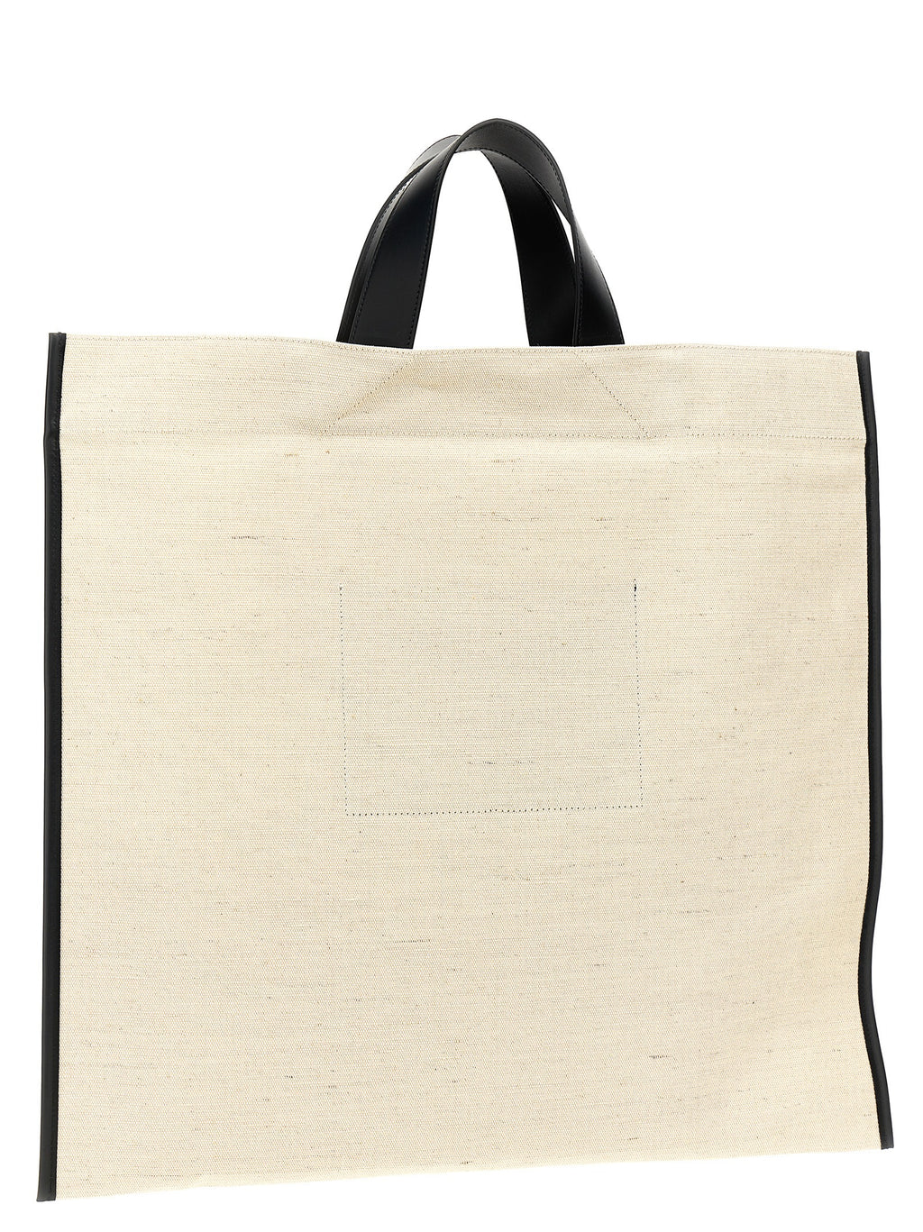 Jute Border Book Tote Square