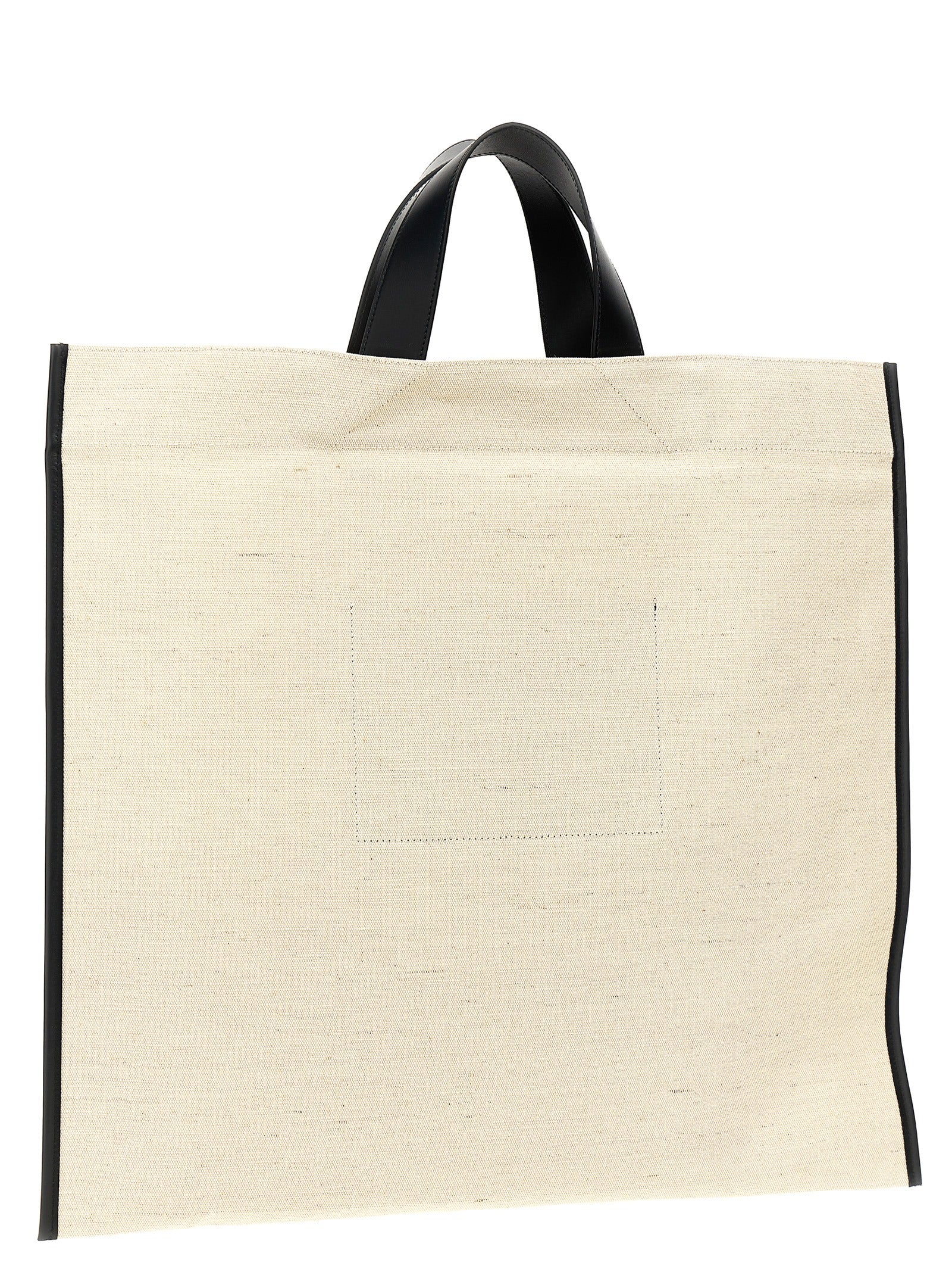 Jute Border Book Tote Square