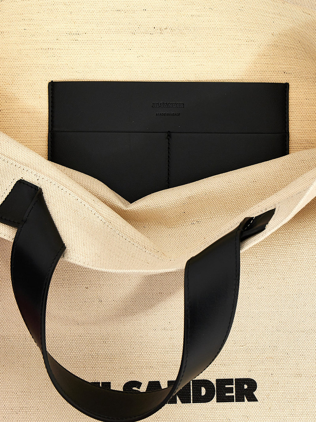Jute Border Book Tote Square