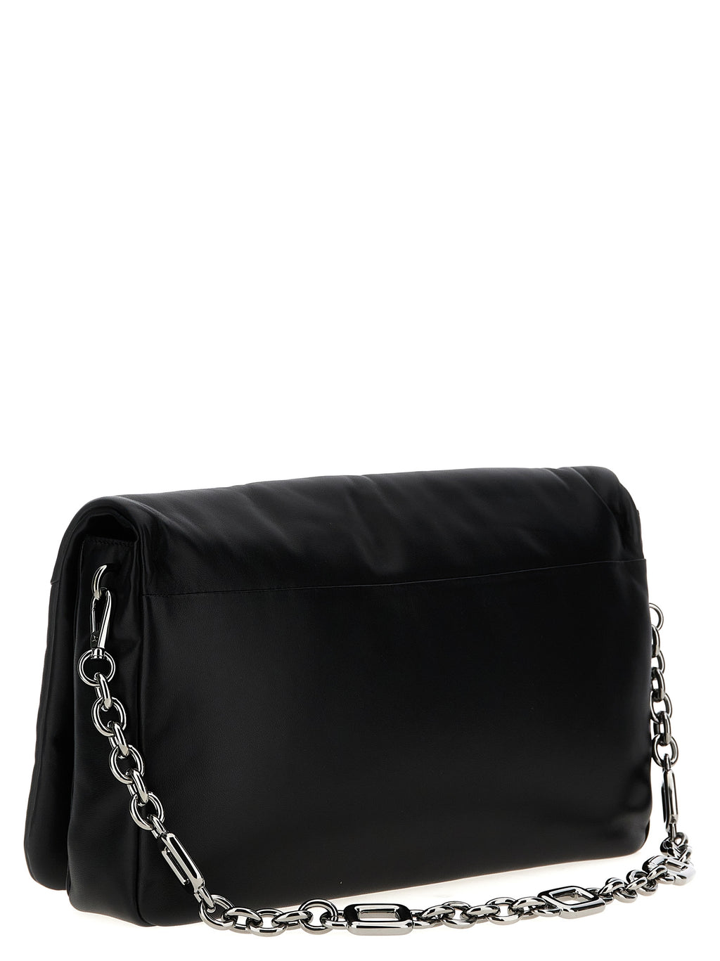 Large Viv’ Choc Napa Leather Shoulder Bag