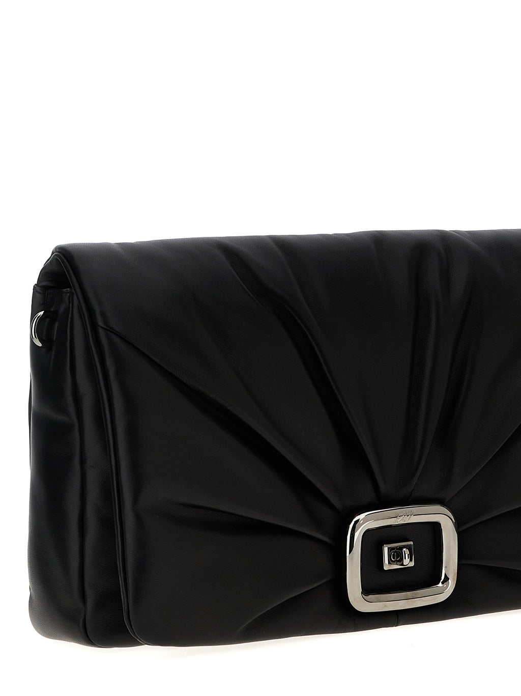 Large Viv’ Choc Napa Leather Shoulder Bag