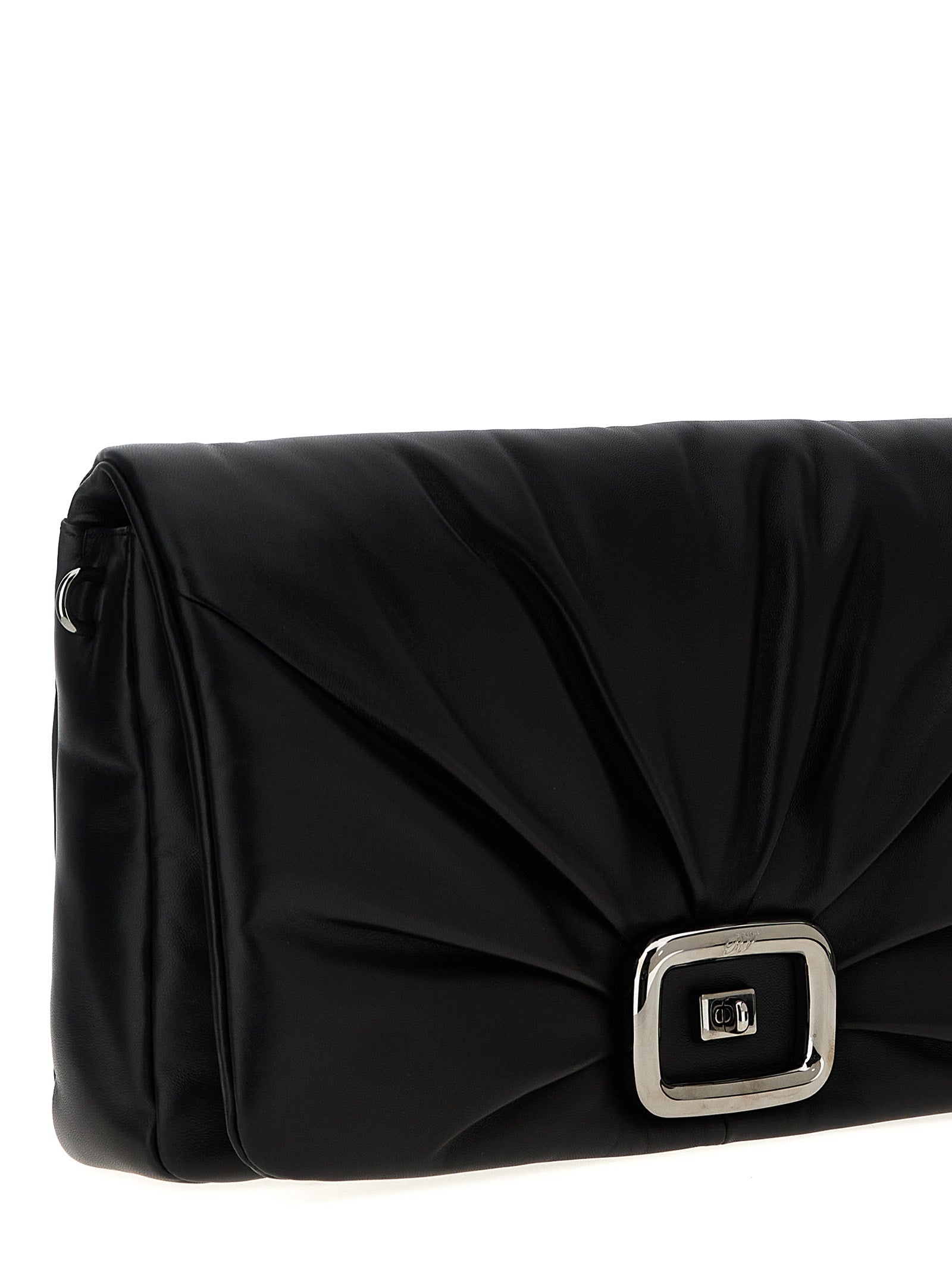 Large Viv’ Choc Napa Leather Shoulder Bag