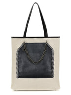 Falabella Trompe L’Oeil Cotton Canvas Tote