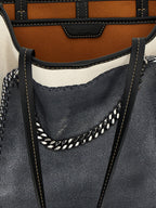 Falabella Trompe L’Oeil Cotton Canvas Tote