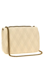 Quiltie 67 White Lamb Leather Shoulder Bag