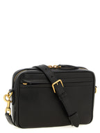 Brown Lamb Leather Crossbody Bag