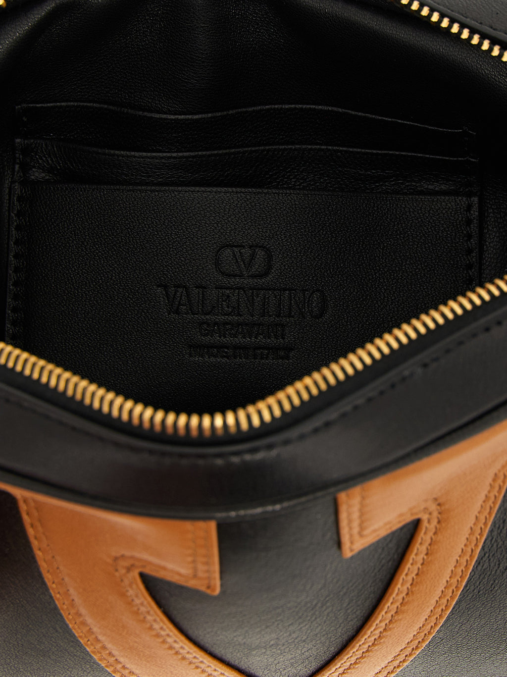 Brown Lamb Leather Crossbody Bag