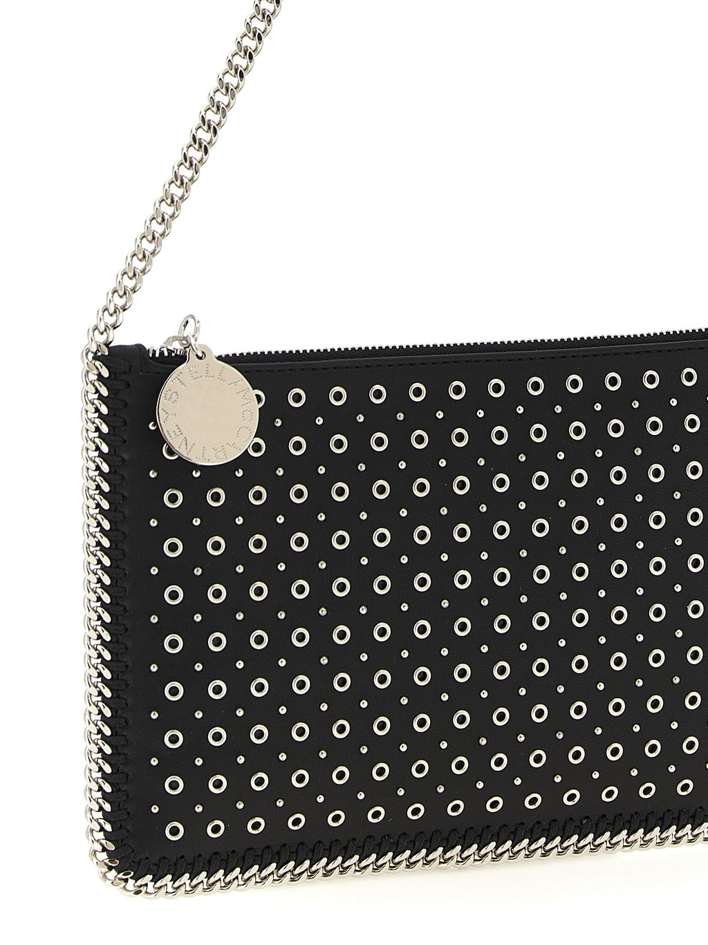 Black Polyester Shoulder Bag