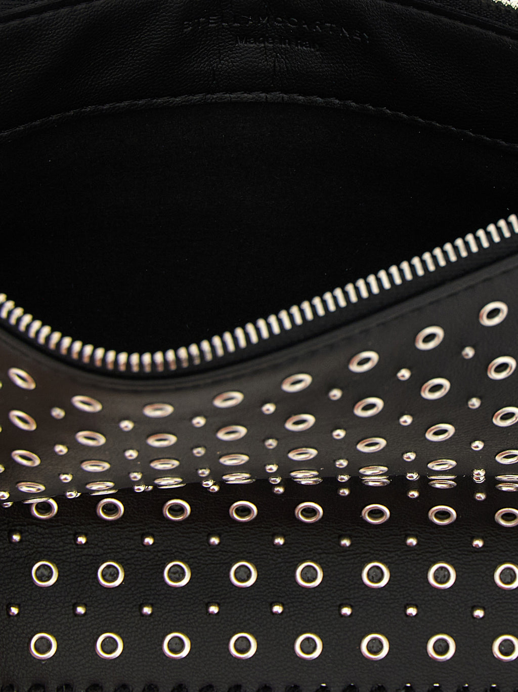 Black Polyester Shoulder Bag