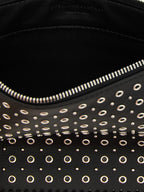 Black Polyester Shoulder Bag