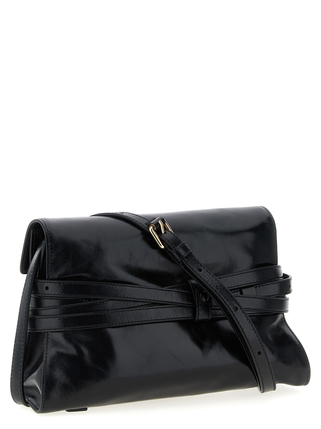Tie Me Leather Crossbody Bag
