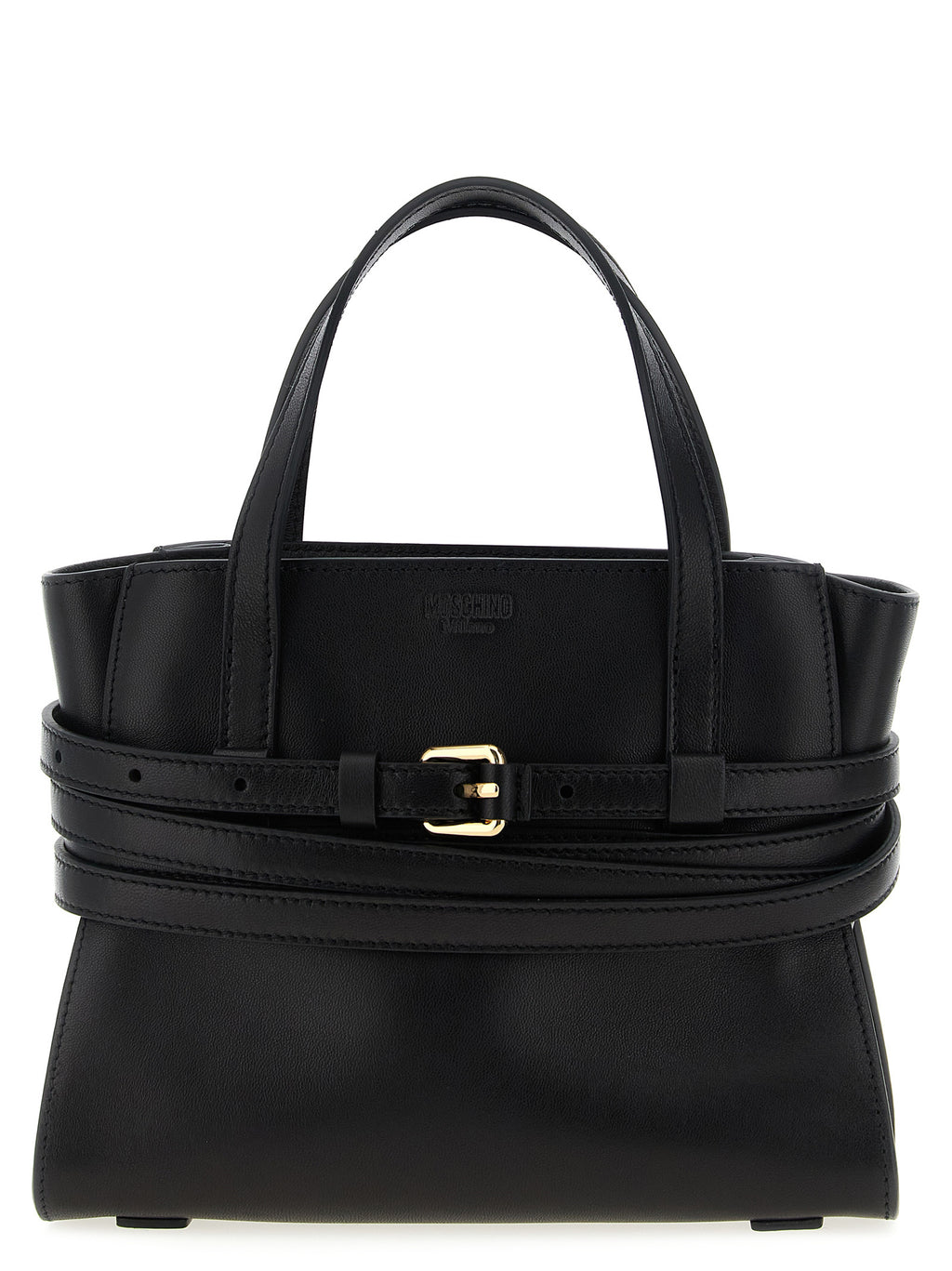 Black Polyester Tie Me Small Handbag