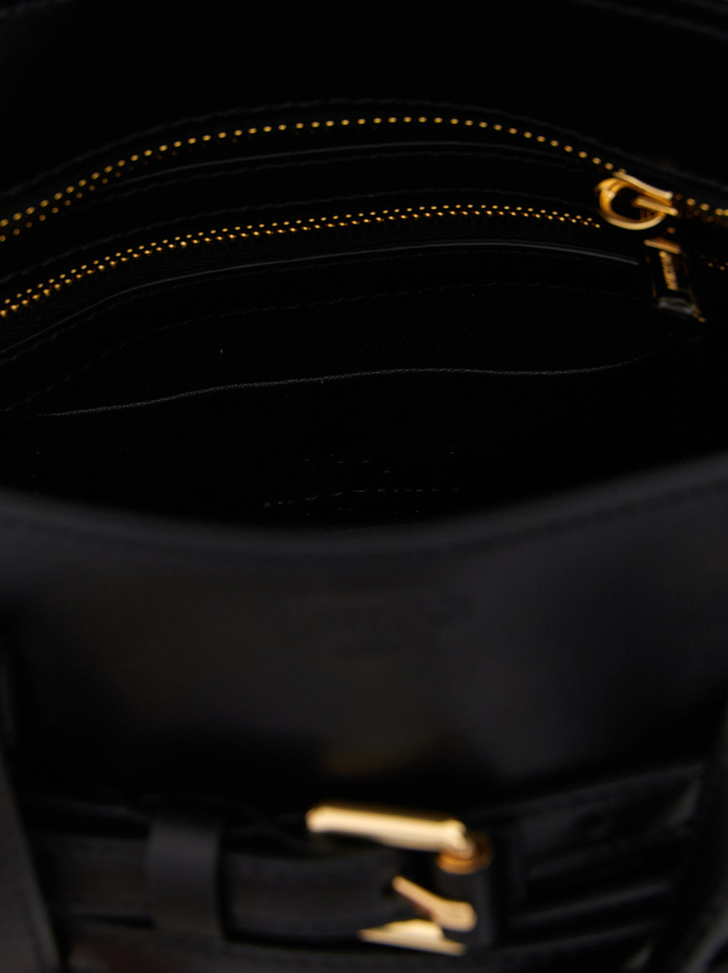 Black Polyester Tie Me Small Handbag