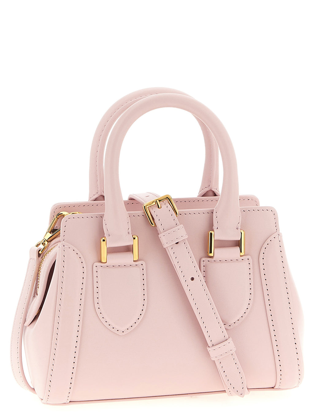 Pink Calfskin Birdee Mini Handbag