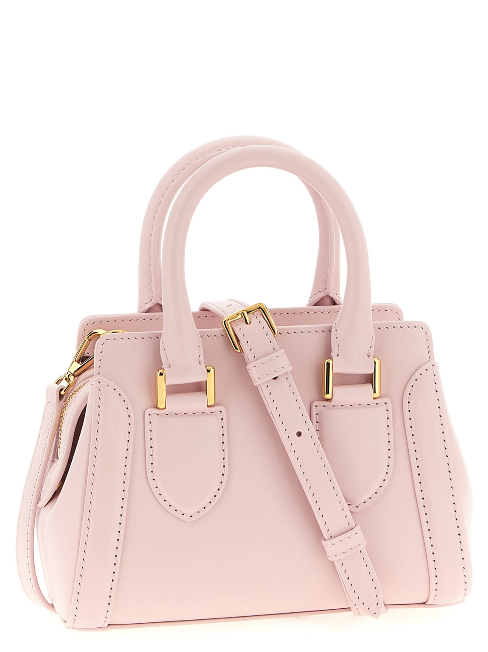 Pink Calfskin Birdee Mini Handbag