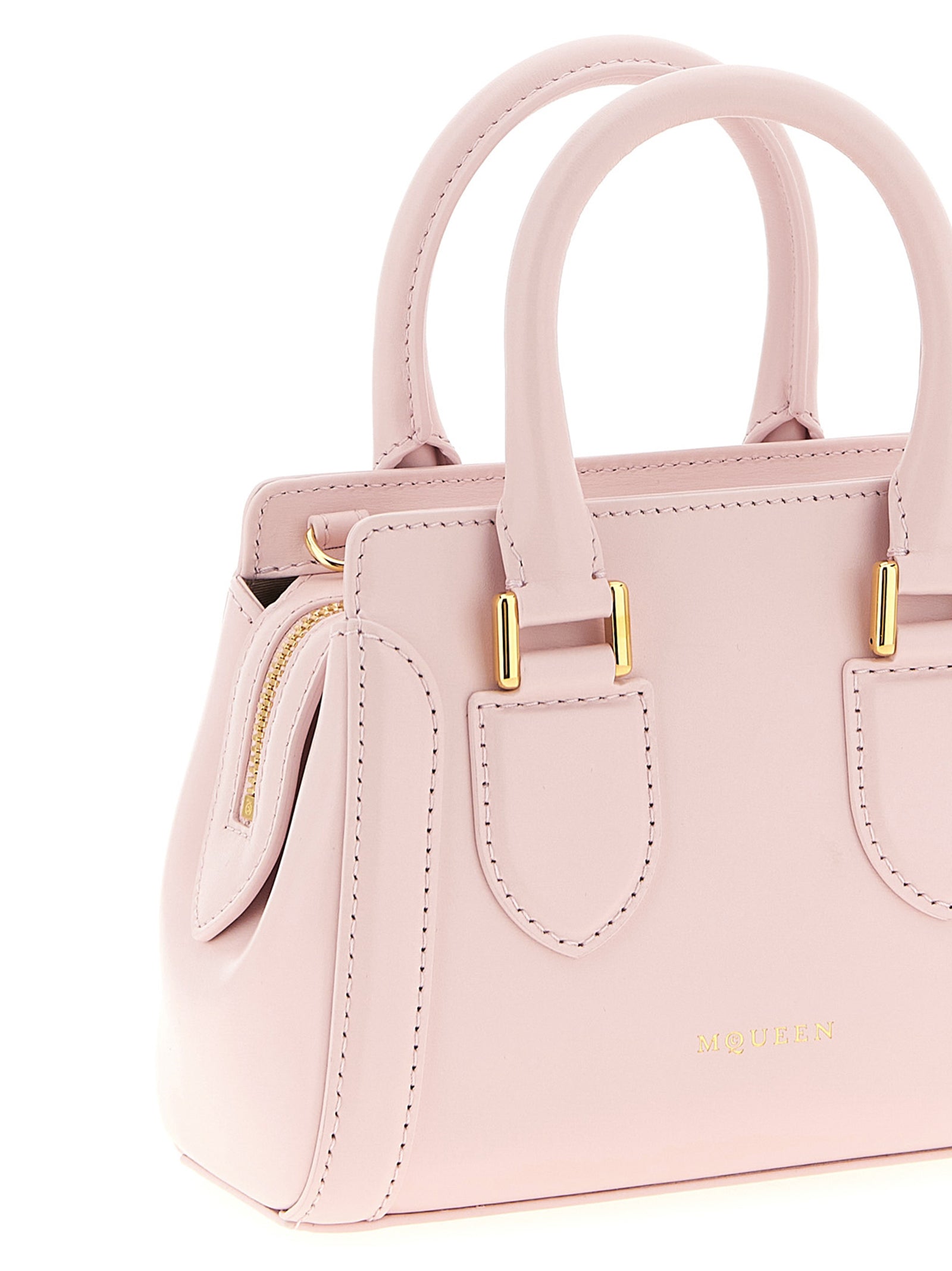 Pink Calfskin Birdee Mini Handbag