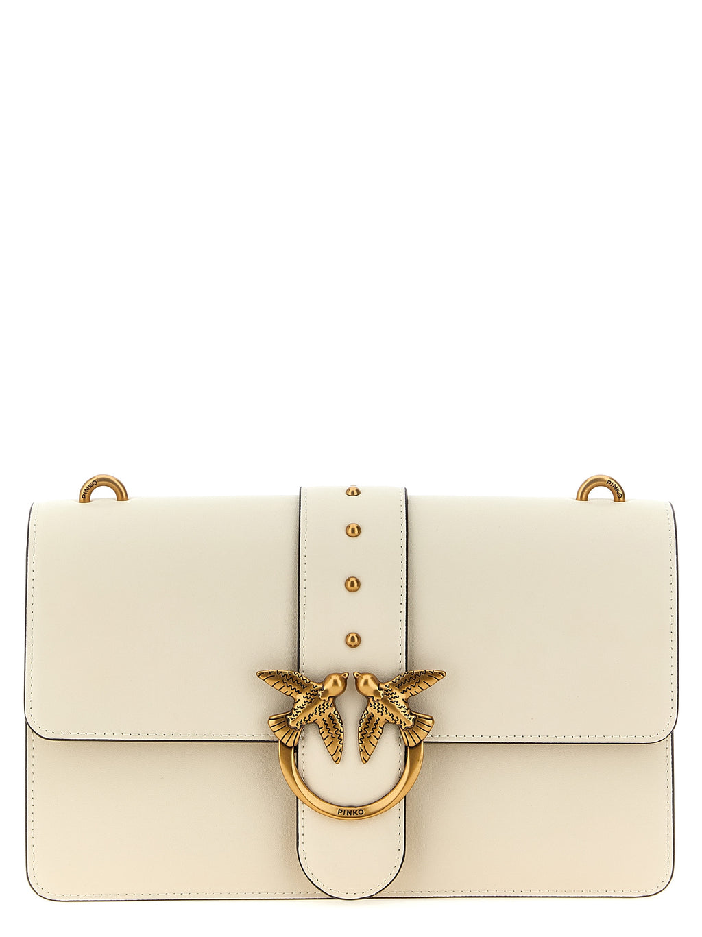 White Goatskin Love One Classic Crossbody Bag