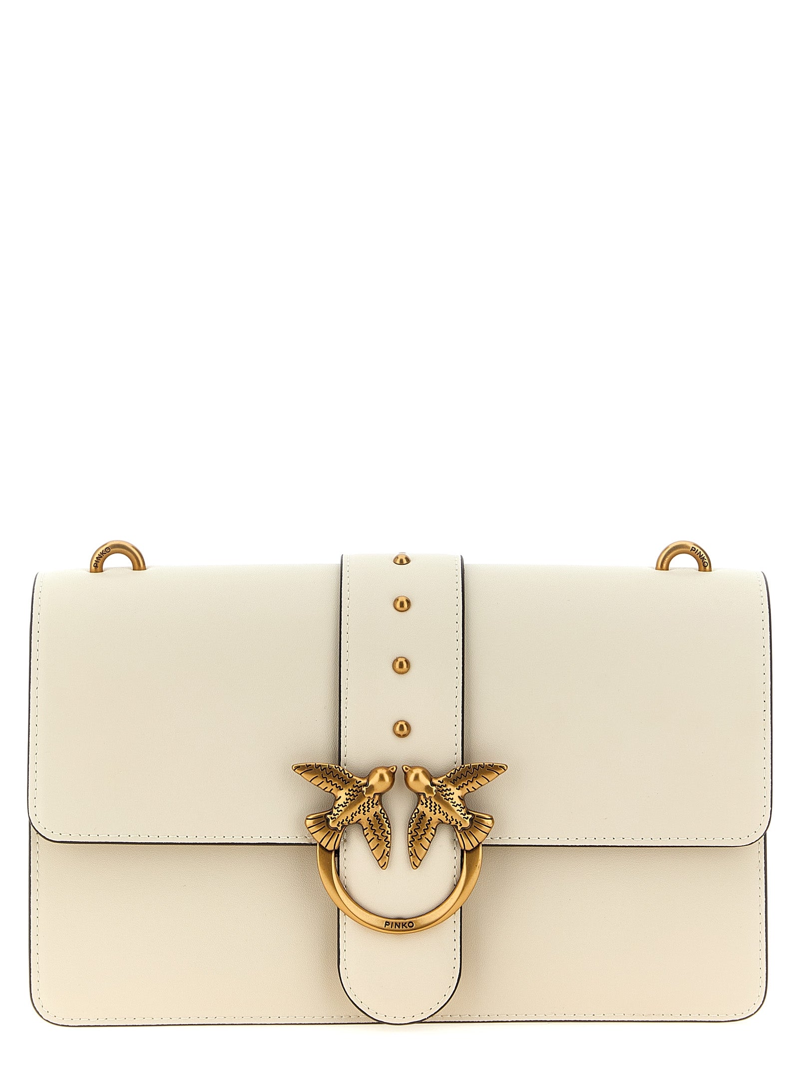 White Goatskin Love One Classic Crossbody Bag