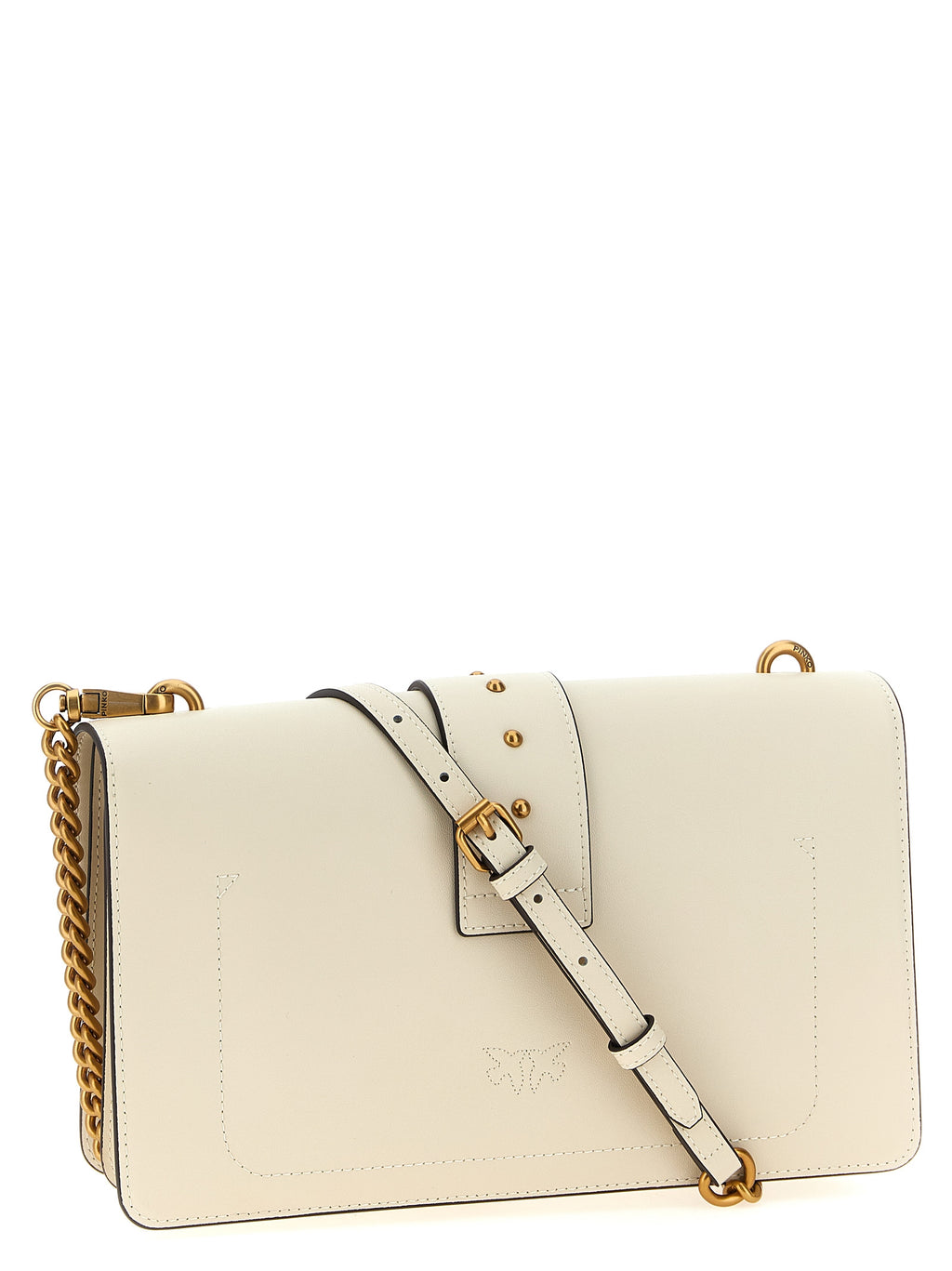 White Goatskin Love One Classic Crossbody Bag