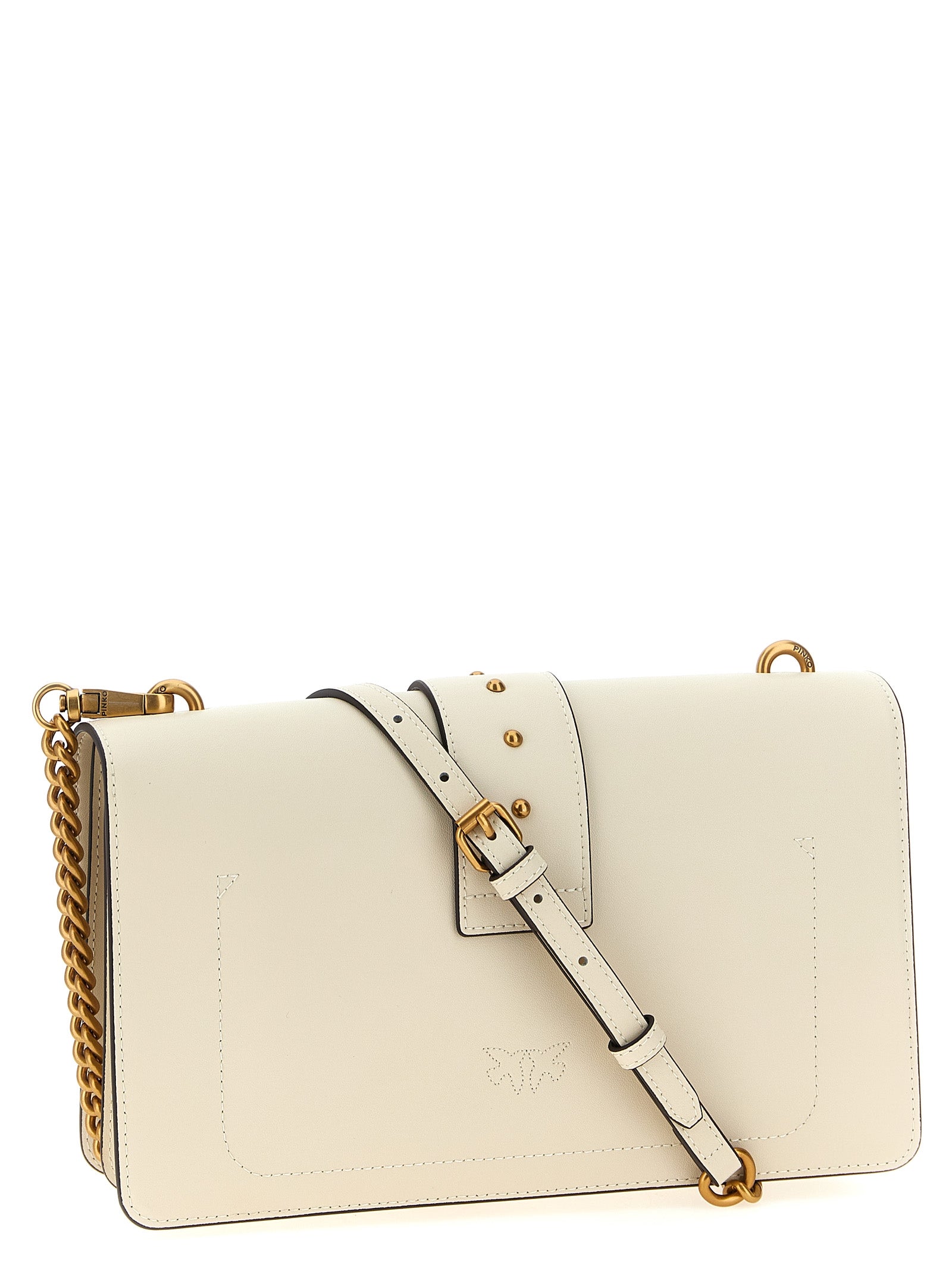 White Goatskin Love One Classic Crossbody Bag