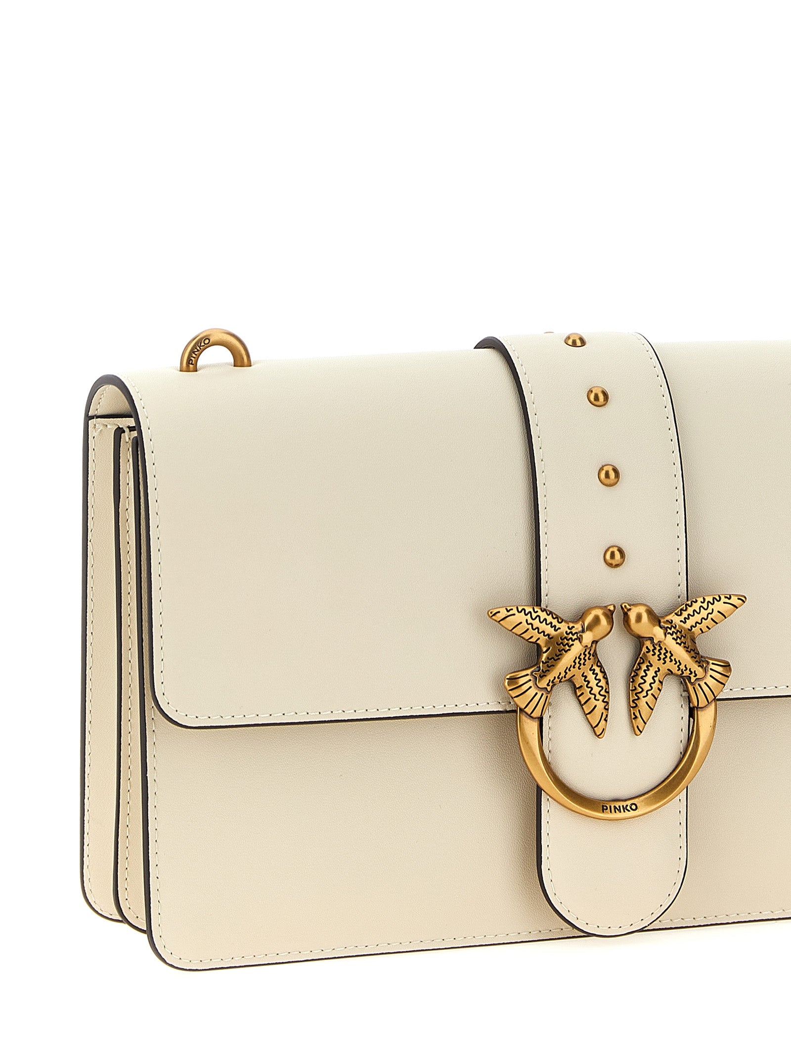 White Goatskin Love One Classic Crossbody Bag
