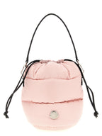 Pink Quilted Nylon Caradoc Bucket Bag
