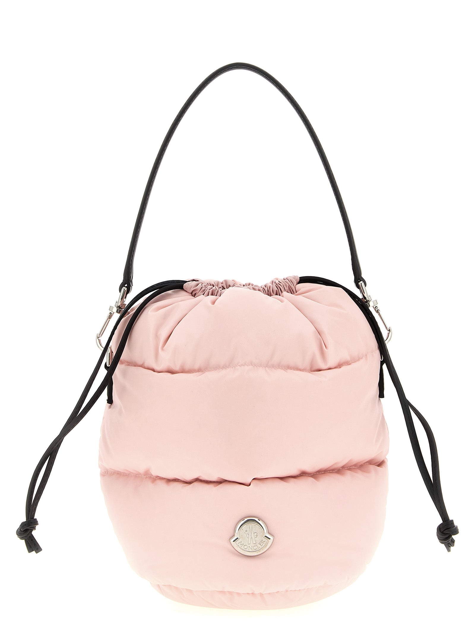 Pink Quilted Nylon Caradoc Bucket Bag