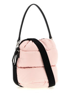 Pink Quilted Nylon Caradoc Bucket Bag