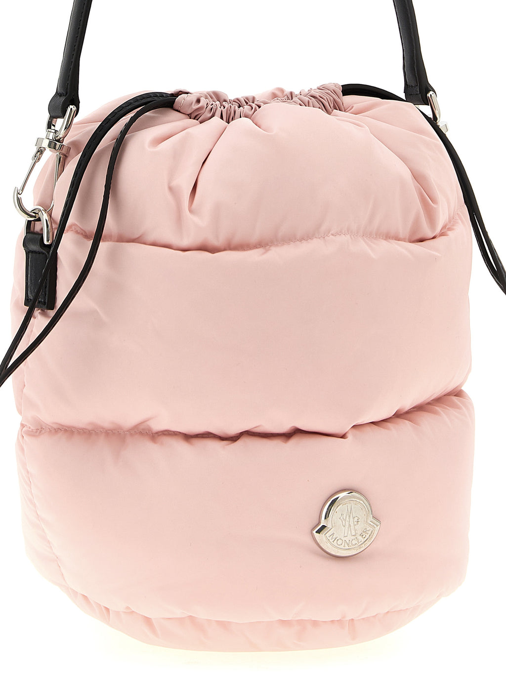 Pink Quilted Nylon Caradoc Bucket Bag