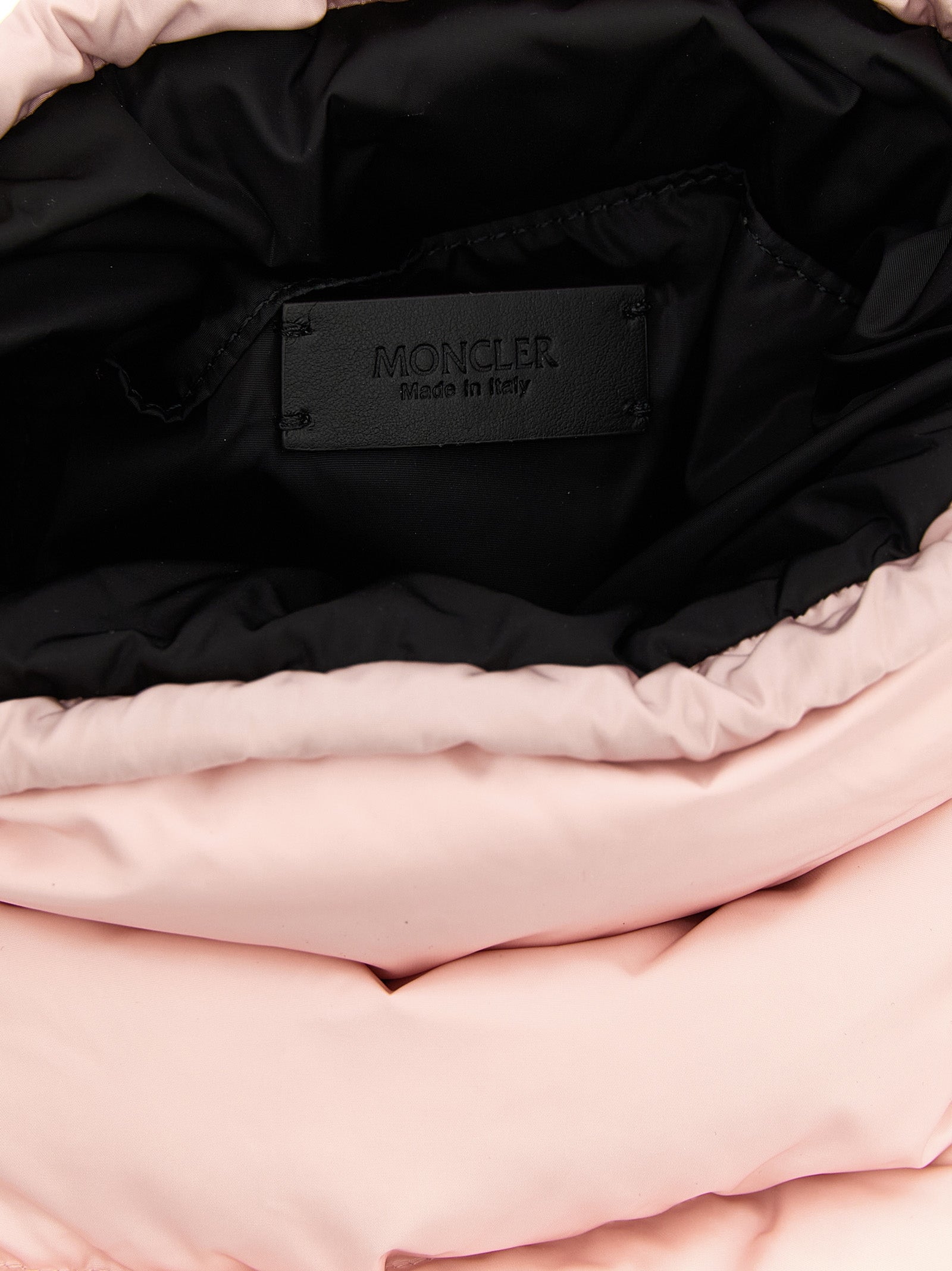 Pink Quilted Nylon Caradoc Bucket Bag