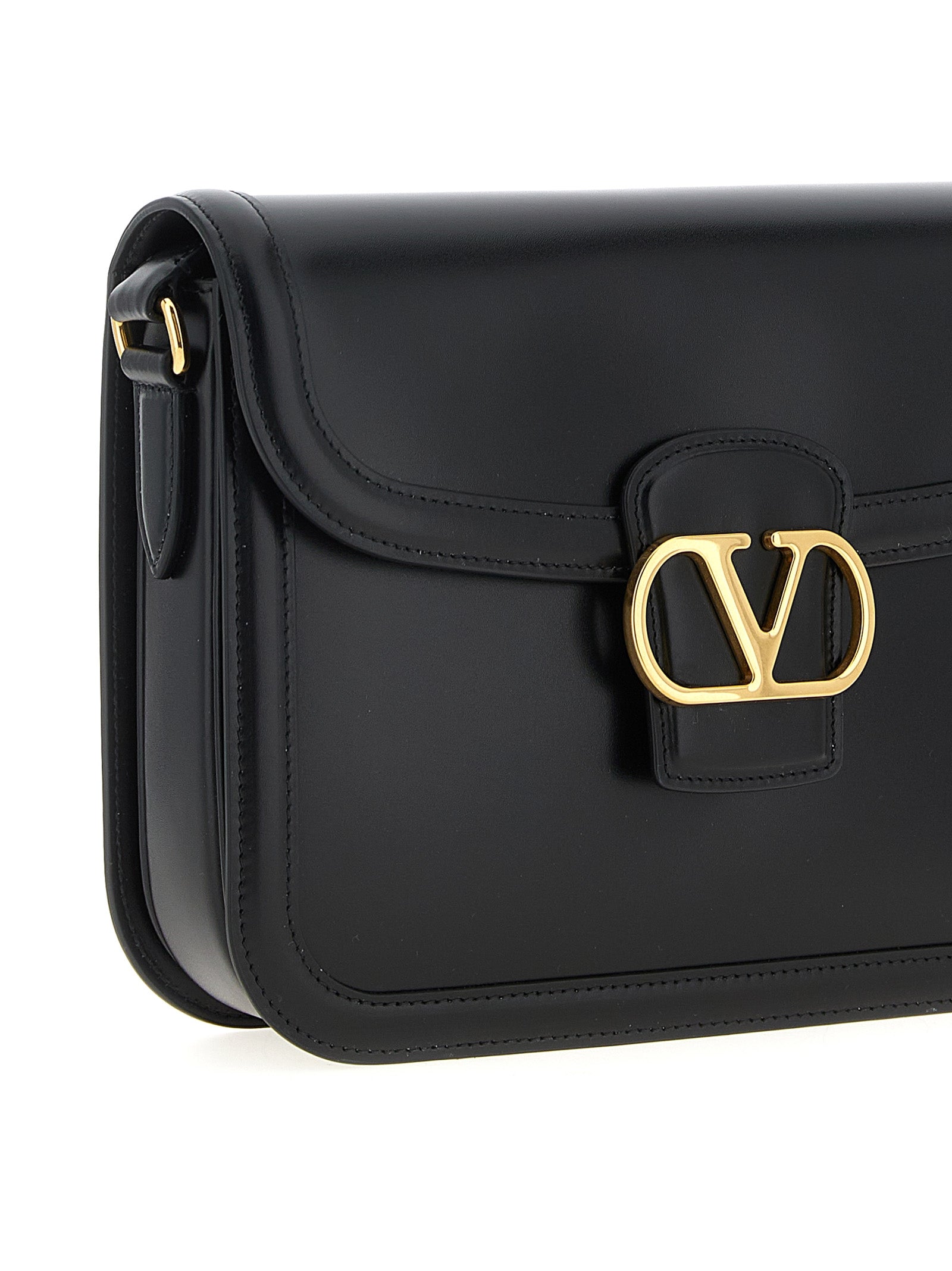Black Calfskin 9TO5 Shoulder Bag