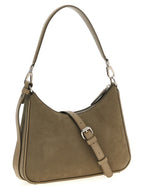 Small Hobo Grained Polyamide Shoulder Bag