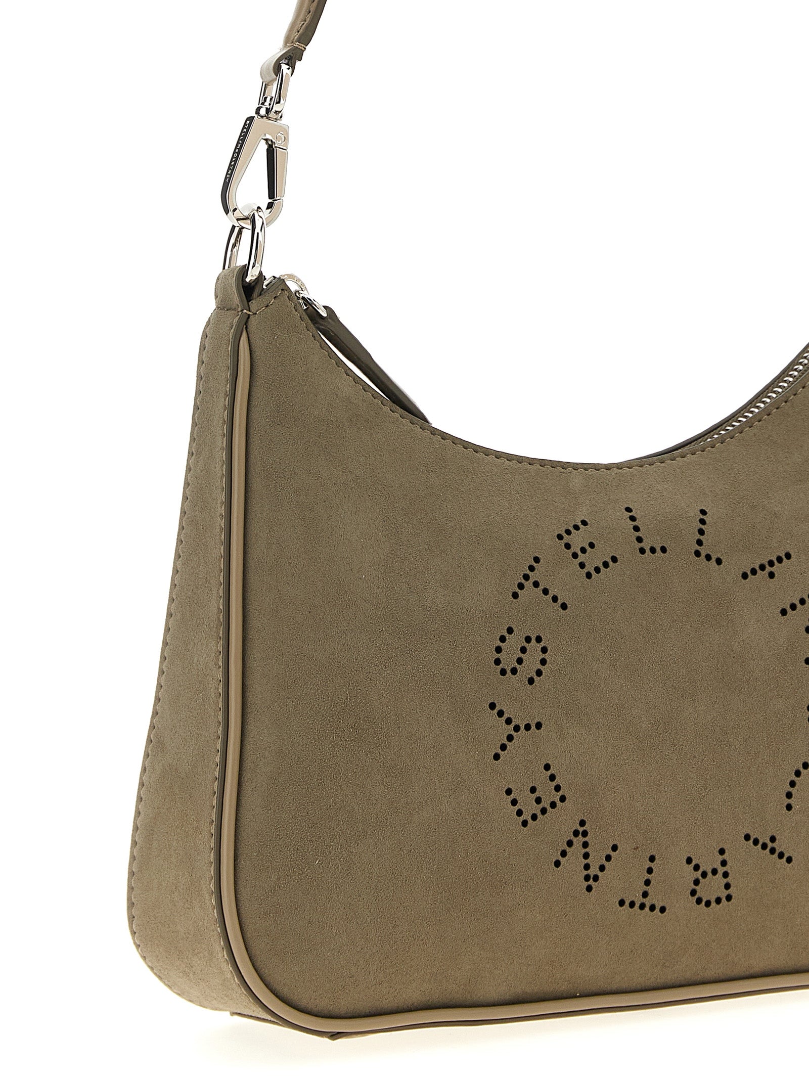 Small Hobo Grained Polyamide Shoulder Bag