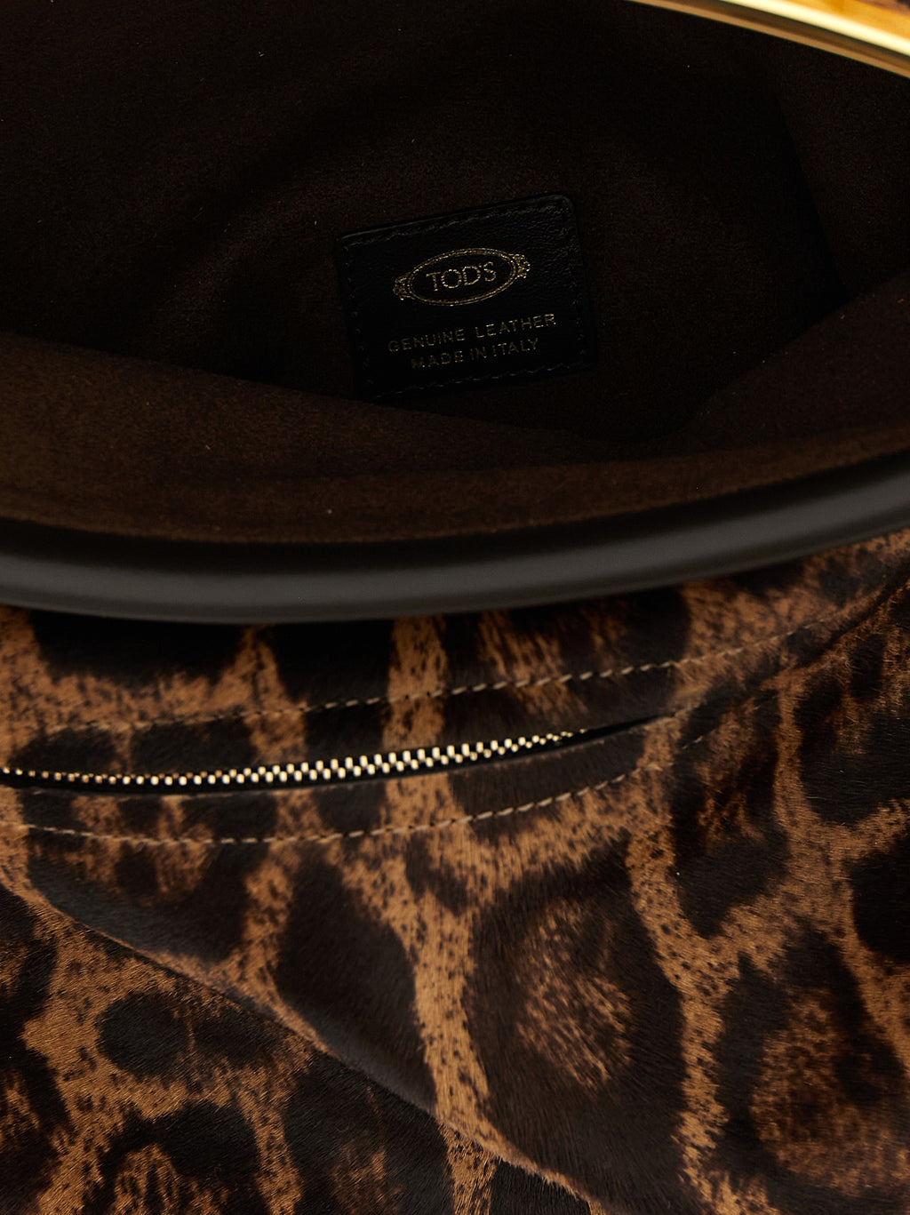 Brown Calfskin Magenta Bag