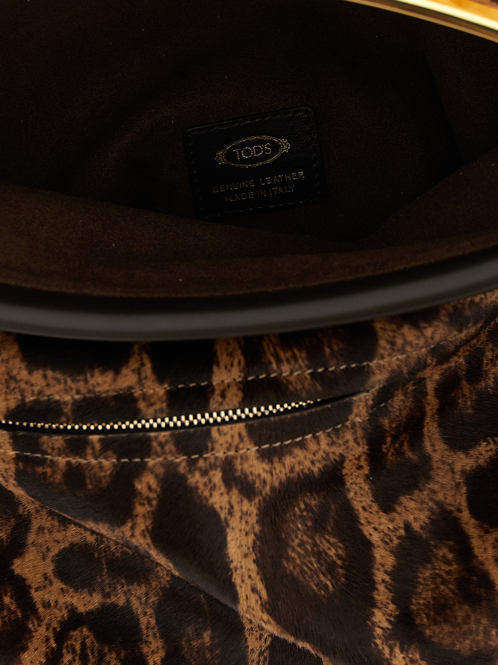 Brown Calfskin Magenta Bag
