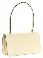 White Calfskin Vain Shoulder Bag